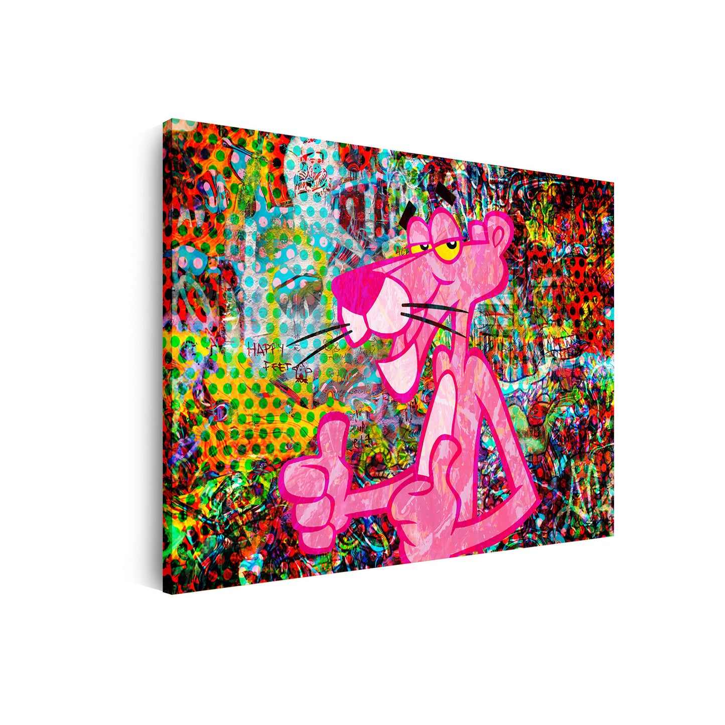 Cool Panther Pop Art Comic Wandbild Kunstwerk