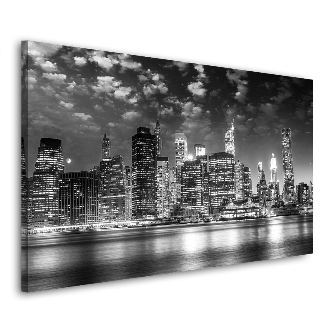 New York City Skyline Duschvorhang - Stoff Duschvorhang 182x182cm Weiß