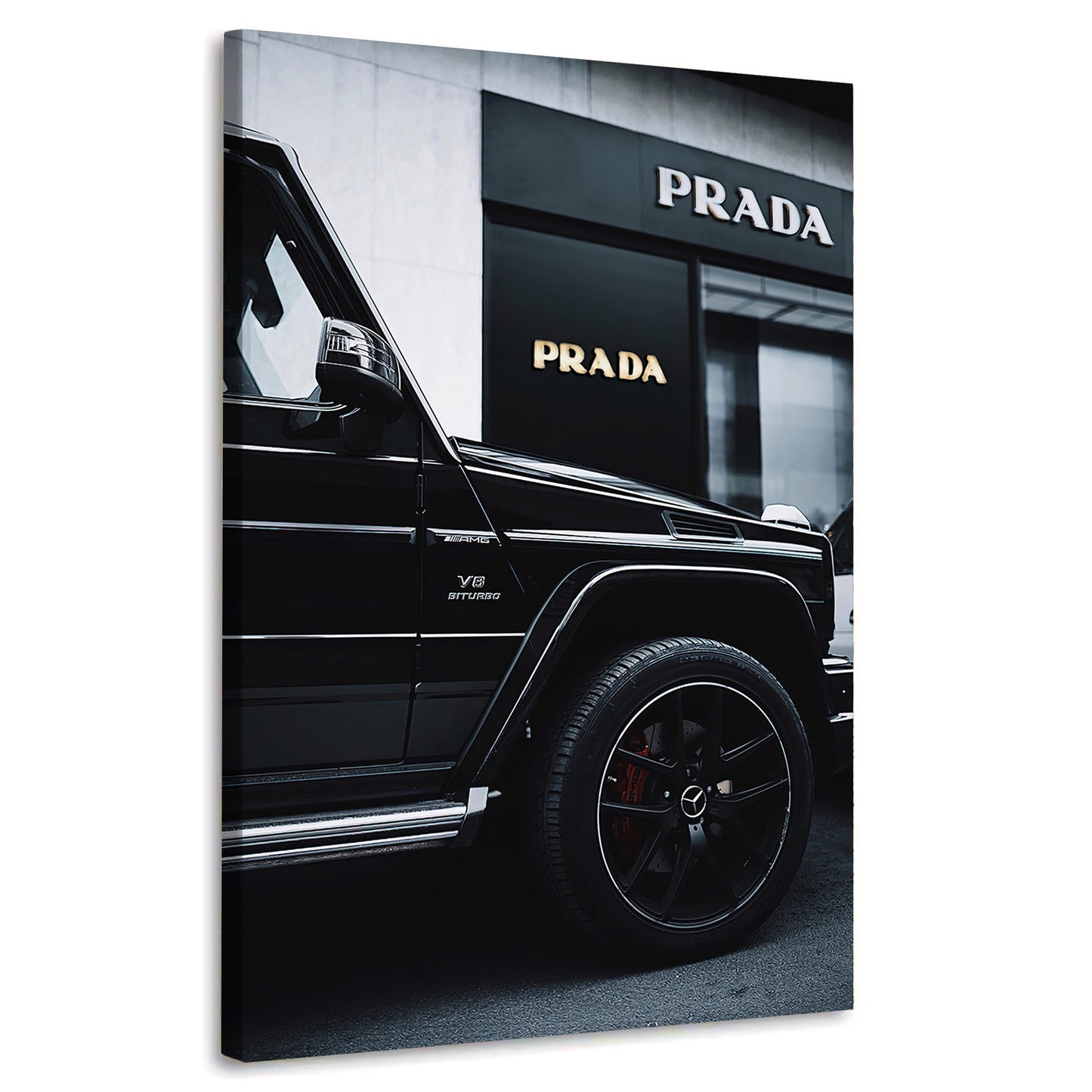 Sportwagen Mercedes Luxus Lifestyle Motivation Wandbild Kunstwerk