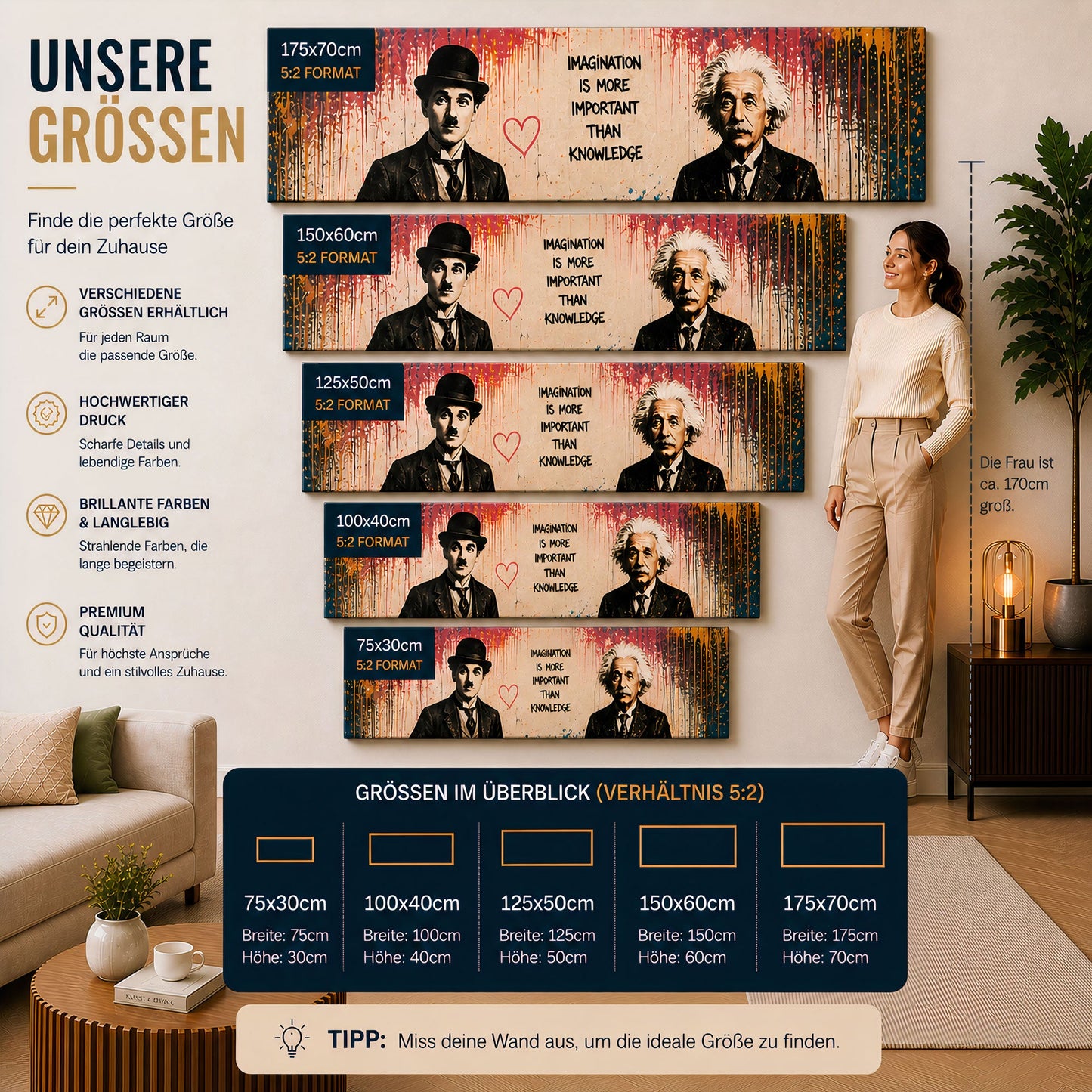 Lebensbaum fantasievoll modern Wandbild