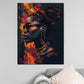 African Woman Pop Art modern und farbenfroh Wandbild Kunstwerk
