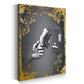 Abstract Metallfigur Hände Metallic Wandkunst Körper Wandbild Kunstwerk