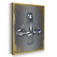 Abstract Metallfigur Praying Metallic Wandkunst Körper Wandbild Kunstwerk