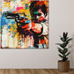 Abstract Splash One Shot Pop Art Wandbild Kunstwerk