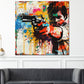 Abstract Splash One Shot Pop Art Wandbild Kunstwerk