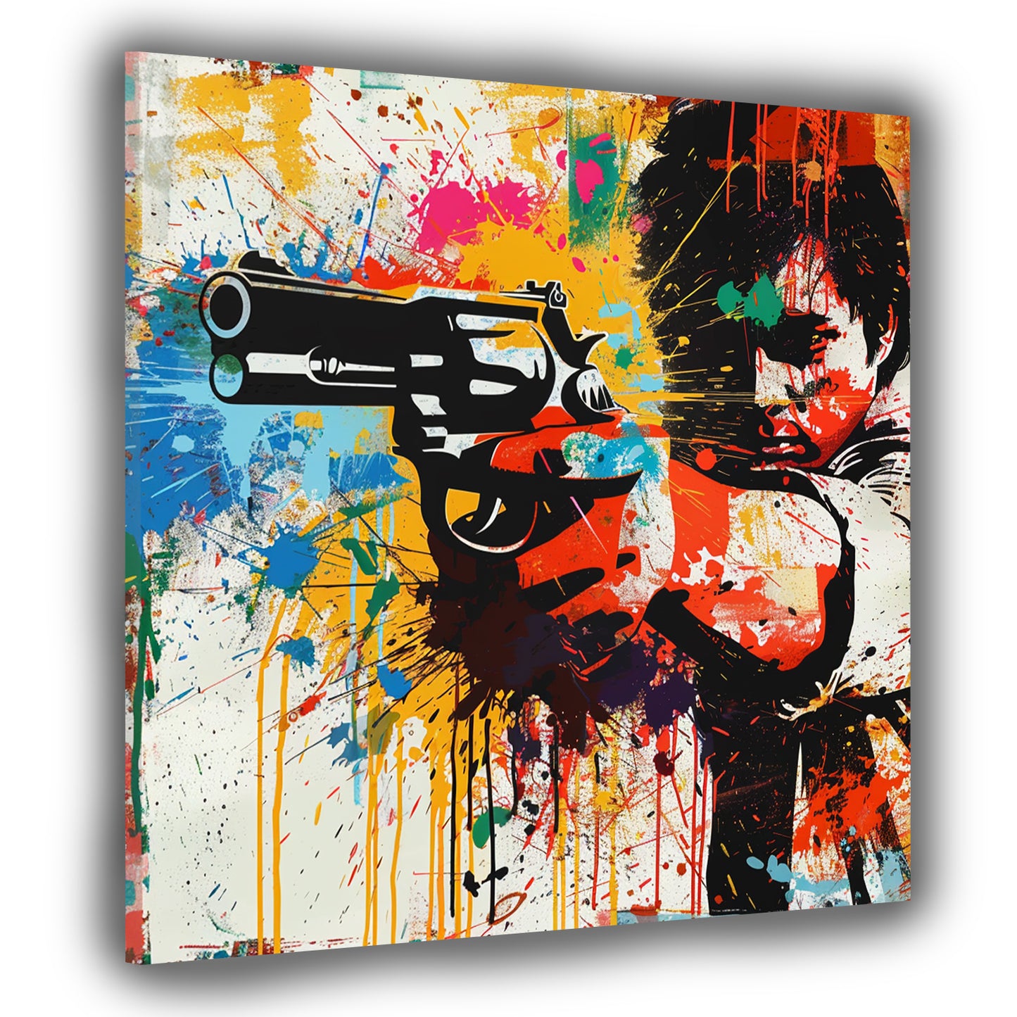 Abstract Splash One Shot Pop Art Wandbild Kunstwerk