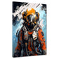 Abstrakt, Astronaut Weltraum Wandbild Kunstwerk