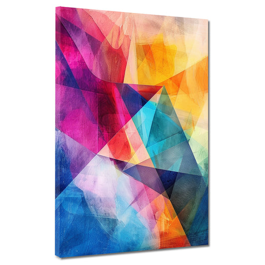 Abstrakt Dreieck Colour Wandbild Kunstwerk