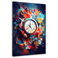 Wandbild Kunstwerk abstrakt Uhr Pop Art