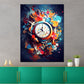 Wandbild Kunstwerk abstrakt Uhr Pop Art
