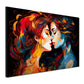Wandbild Kunstwerk Abstrakt zwei Frauen Painting Style