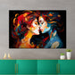 Wandbild Kunstwerk Abstrakt zwei Frauen Painting Style
