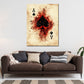 Wandbild Kunstwerk Ass Pik Kartenmotiv Farbe Poker Look retro