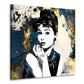 Wandbild Kunstwerk Audrey abstrakt mit goldenen Akzenten