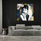Wandbild Kunstwerk Audrey abstrakt mit goldenen Akzenten