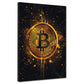Wandbild Kunstwerk Bitcoin Pop Art Kryptowährung Digital Style Motivation