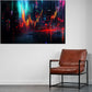 Wandbild Kunstwerk Börse Metropole Datenfluss Wallstreet digital