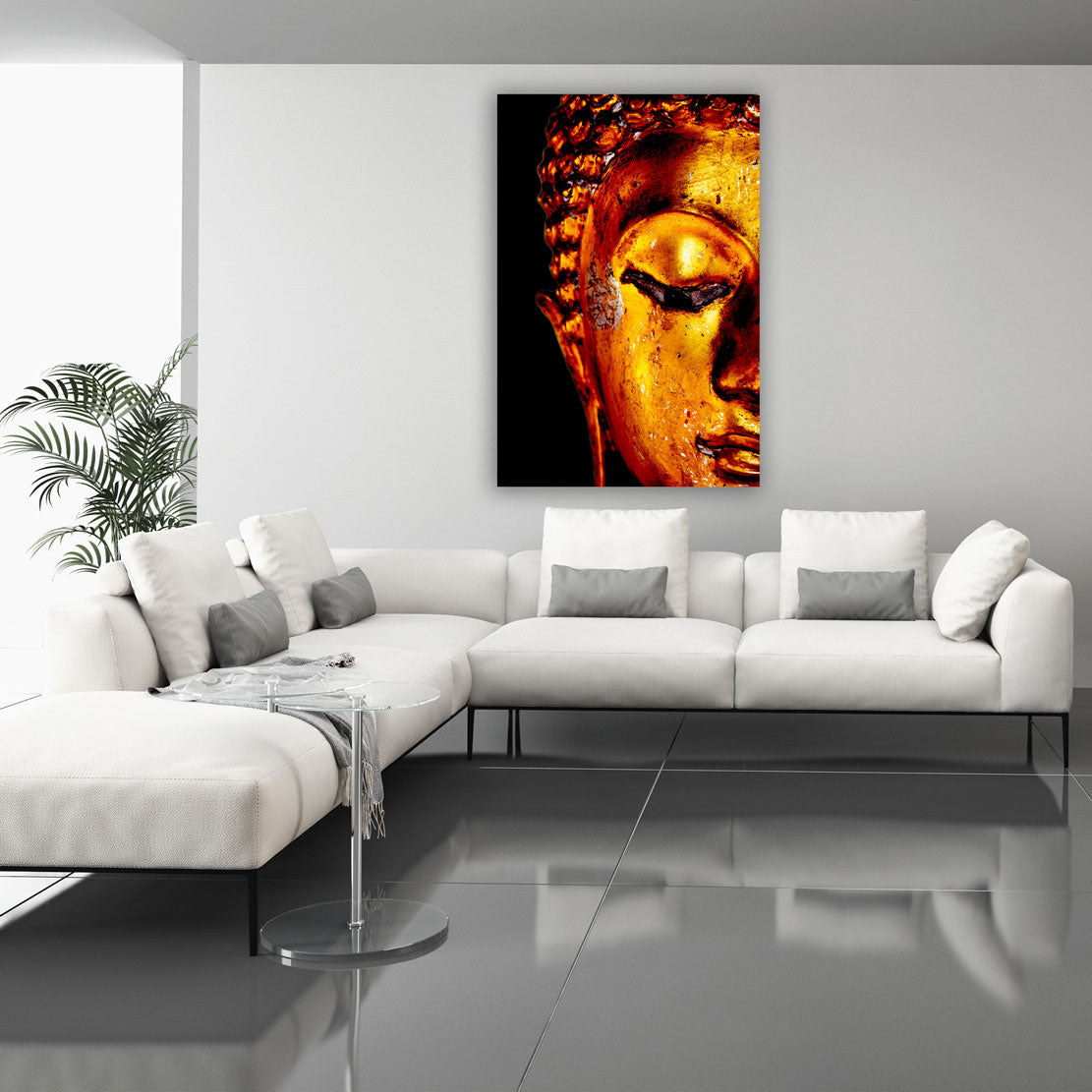 Buddha Gold Edition Wandbild Kunstwerk