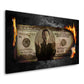 Wandbild Kunstwerk Burning Dollar Geld & Erfolg Leonardo Style