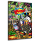 Wandbild Kunstwerk Comic Duck Geldregen Kapow!