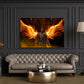 Engel Fire Style Wandbild Kunstwerk