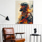 Wandbild Kunstwerk Feuerwehrmann Pop Art fire Style