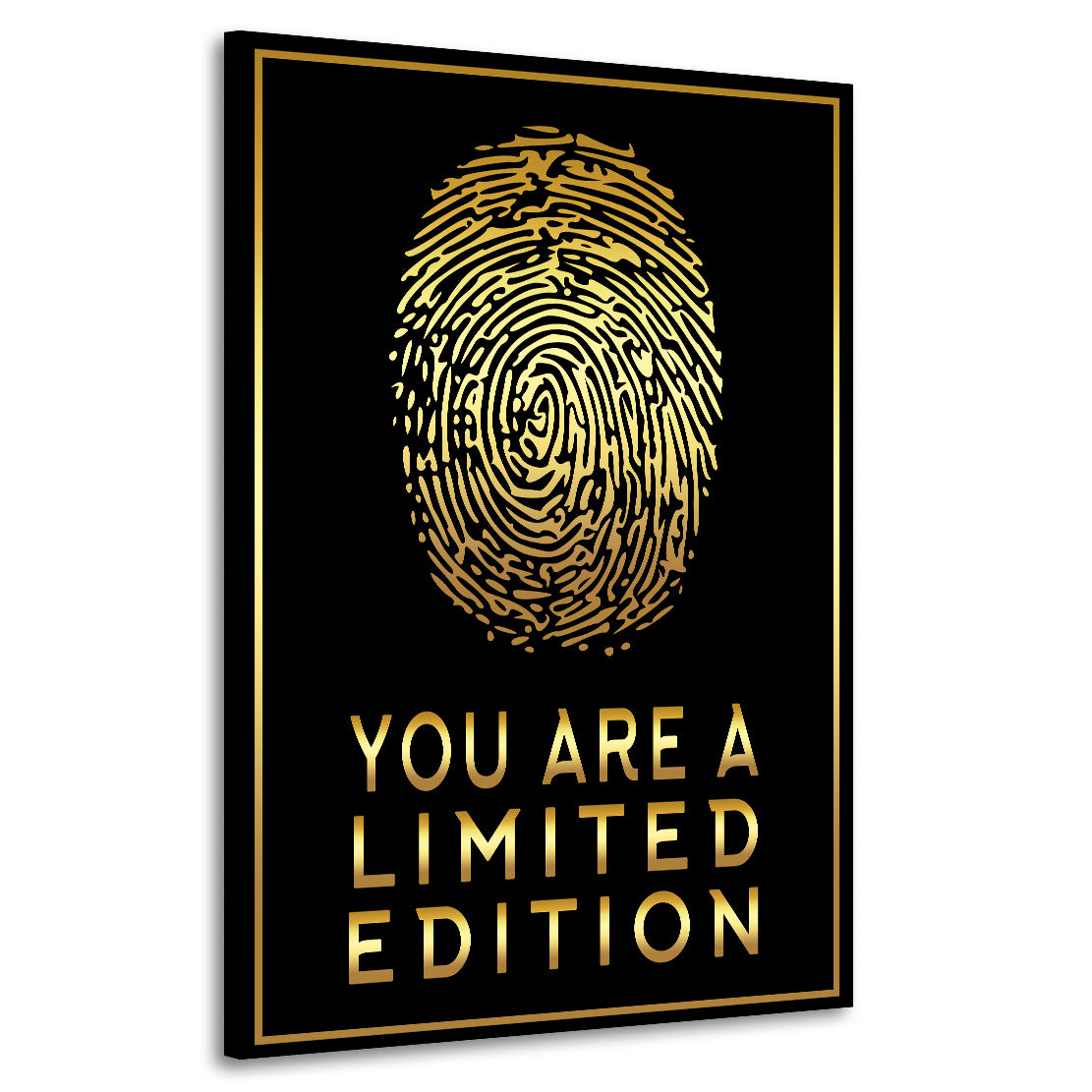 Fingerabdruck, You Are A Limited Edition, Motivation Lifestyle Wandbild Kunstwerk