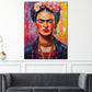 Wandbild Kunstwerk Frida Kahlo farbenfroh Pop Art Stil