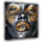 Gesicht und Lippen Frau Face Art Wandbild Kunstwerk