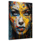 Gesicht wunderschöne Frau Abstract Style Wandbild Kunstwerk