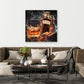 Glas Whiskey Abstract Jack Style Wandbild Kunstwerk
