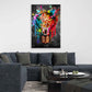 Glühbirne Graffiti Street Art Style Wandbild Kunstwerk