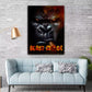 Gorilla Gangster Style Pop Art Wandbild Kunstwerk