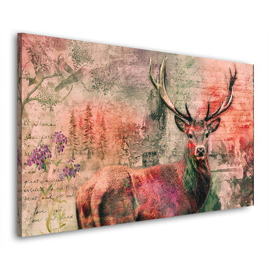 Hirsch Colour Abstrakt Wandbild Kunstwerk