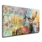 Hirsch Colour Style Abstrakt Wandbild Kunstwerk