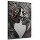 Kiss Metallfiguren Wandbild Kunstwerk