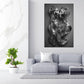 Kiss Silver Metallfiguren Wandbild Kunstwerk