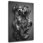 Kiss Silver Metallfiguren Wandbild Kunstwerk