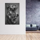Kiss Silver Metallfiguren Wandbild Kunstwerk