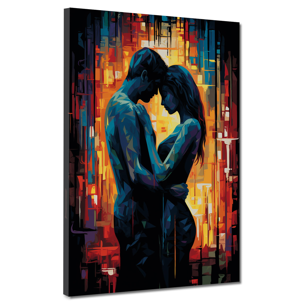 Liebespaar Nähe Emotion Wandbild Kunstwerk