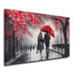 Liebespaar Paint Abstract Style Wandbild Kunstwerk