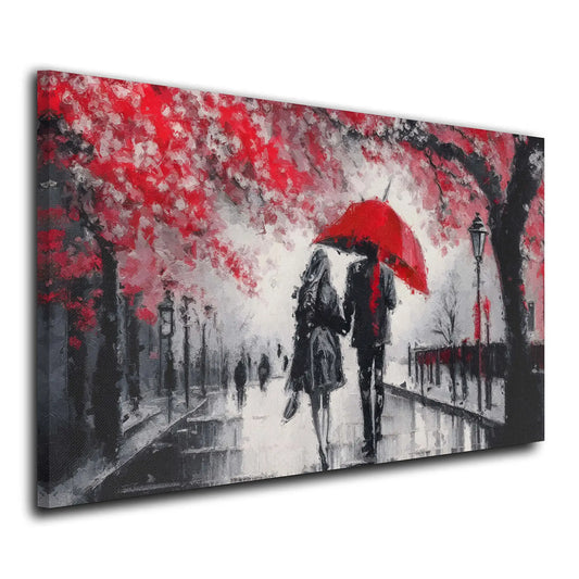 Liebespaar Paint Abstract Style Wandbild Kunstwerk