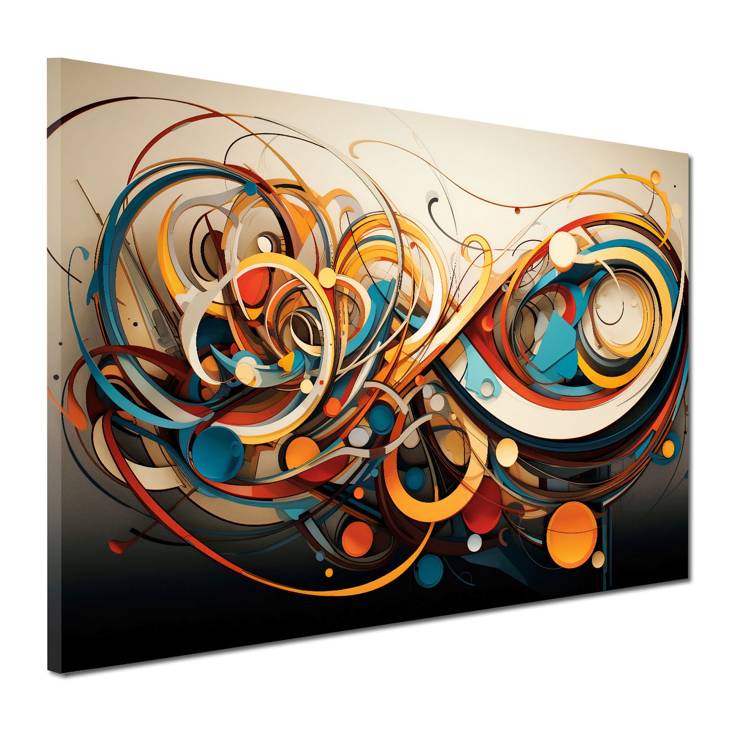 Lines abstrakte Linien Dark Wandbild Kunstwerk