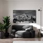 Manhattan Frankfurt Nachtpanorama modern Wandbild Kunstwerk