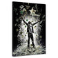Wandbild Kunstwerk Mann Triumph Geld Sterne Motivation modern