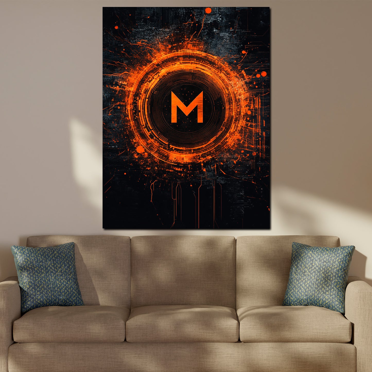 Wandbild Kunstwerk Digital Art Cyber Look Energie modern