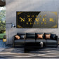 Money Never Sleeps Geld & Erfolg Motivation Wandbild