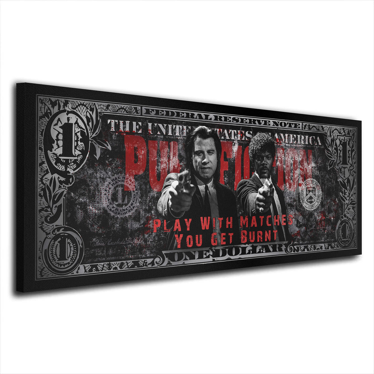Dollar Pulp Fiction Wandbild [Gratis-Versand] – BilderTrends24