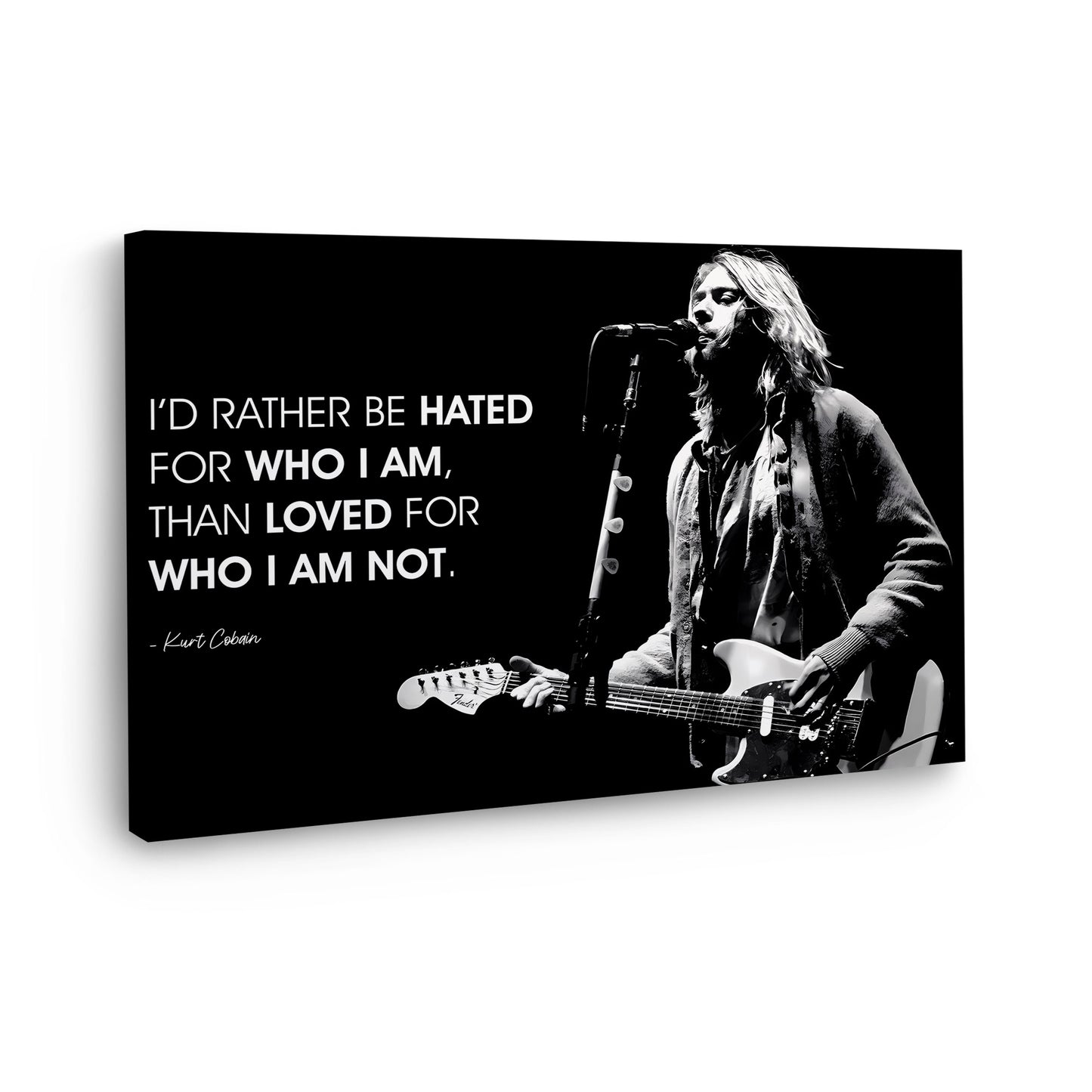 Cobain Motivation Zitat Sänger Wandbild Kunstwerk