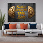 Wandbild Kunstwerk Motivation Gehirn Think Zitat